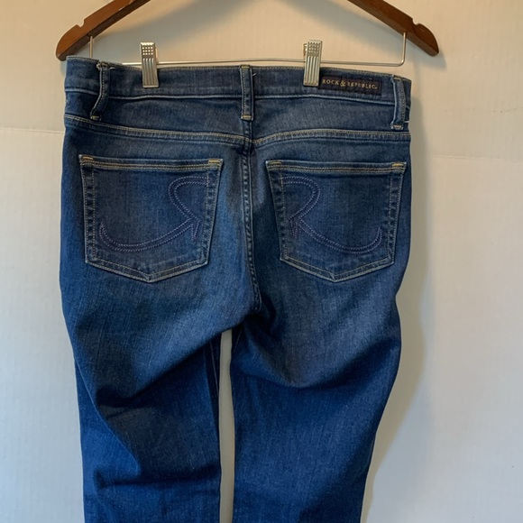 Rock & Republic Kashmiere Crop Women’s Blue Jeans Size 8 - Picture 9 of 10